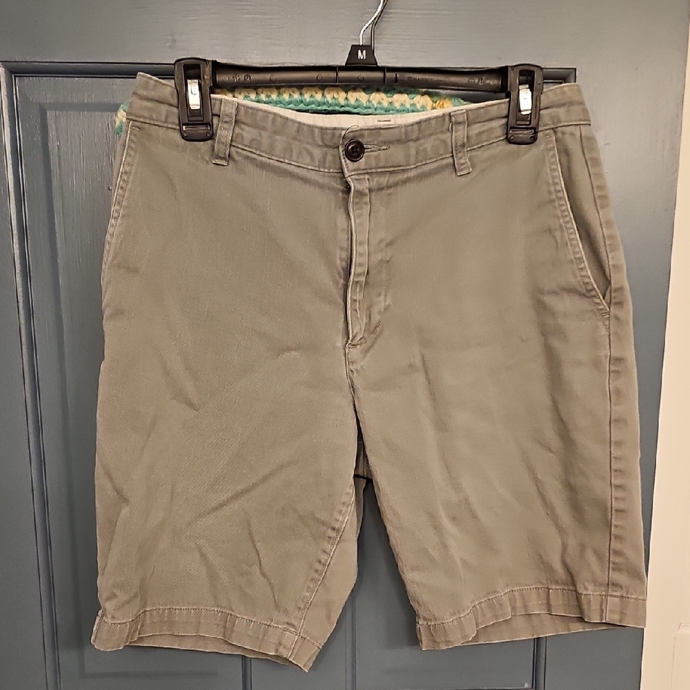 Dockers Men's Tan Flat Front Shorts Size 32 Summer